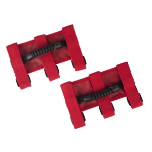 Jeep CJ Grab Handles - Front - Rugged Ridge - Ultimate - Red - `55-`20